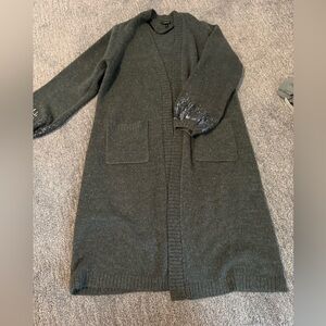 Torrid Charcoal Grey Cozy Knit Long Cardigan, 1 14/16
